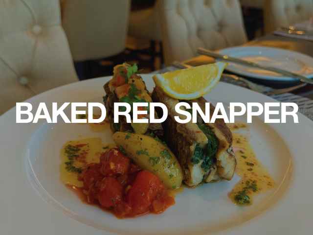 [X3 REWARD POINTS!] BAKED RED SNAPPER