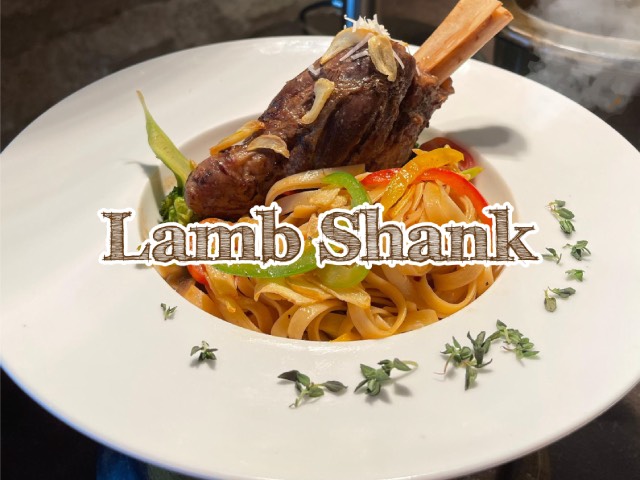[X2 REWARD POINTS!] LAMB SHANK WITH AGLIO OLIO FETTUCCINE PASTA