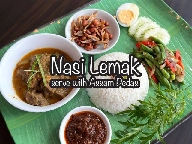 [X3 REWARD POINTS!] NASI LEMAK WITH ASSAM PEDAS