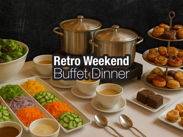 [X1 REWARD POINTS!] RETRO WEEKEND MAJESTIC GRILL BUFFET DINNER