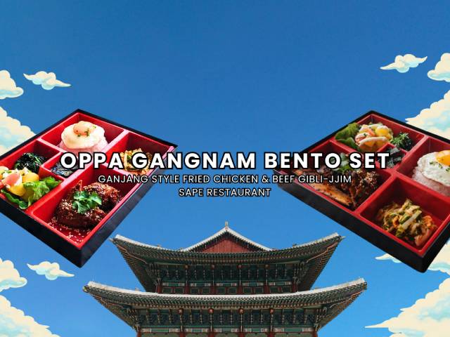 [X1 REWARD POINTS!] OPPA GANGNAM BENTO SET @ SAPE RESTAURANT
