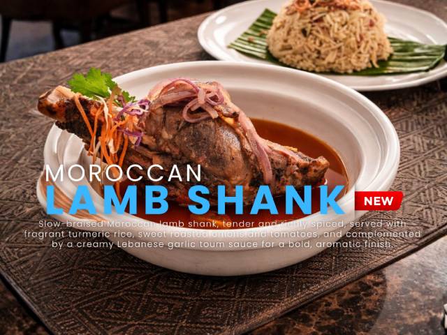 [10% OFF + 1X REWARD POINTS!] MOROCCAN LAMB SHANK @ MAJESTIC RESTAURANT